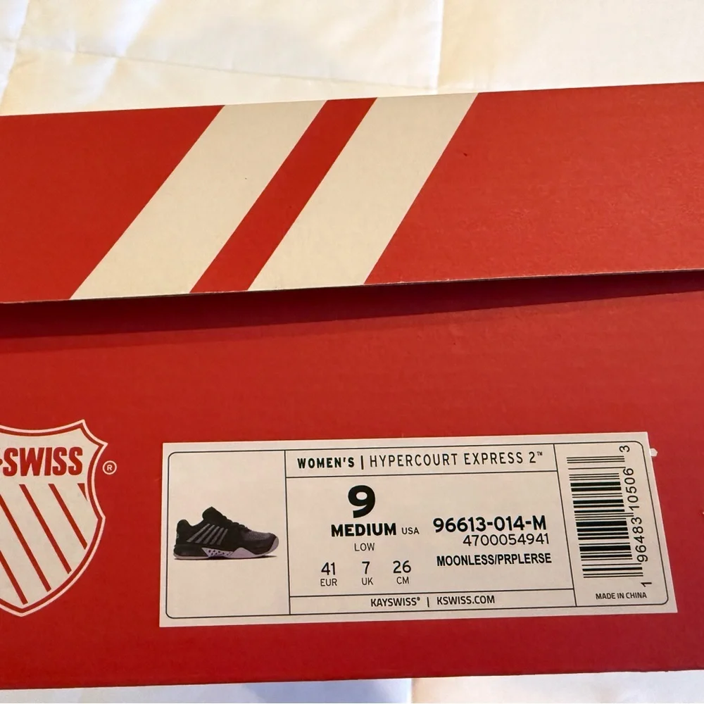 K-Swiss Black Sneakers with Purple Highlights - Picture 4 of 4